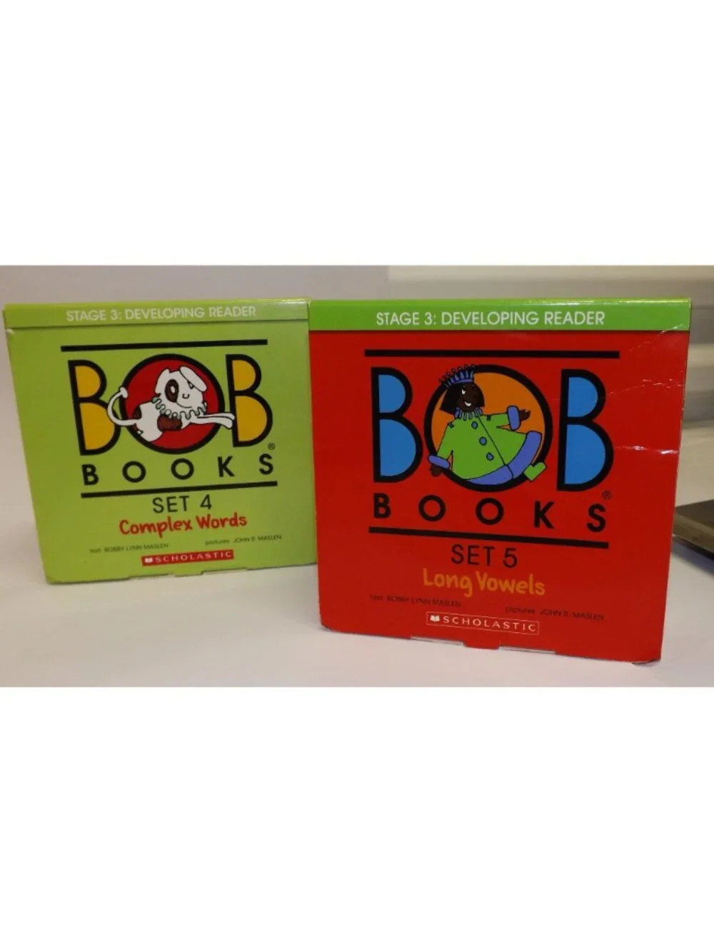 Bob Books 5 Sets Early Readers Stage 2-3 Scholastic Words Phonics Educational
